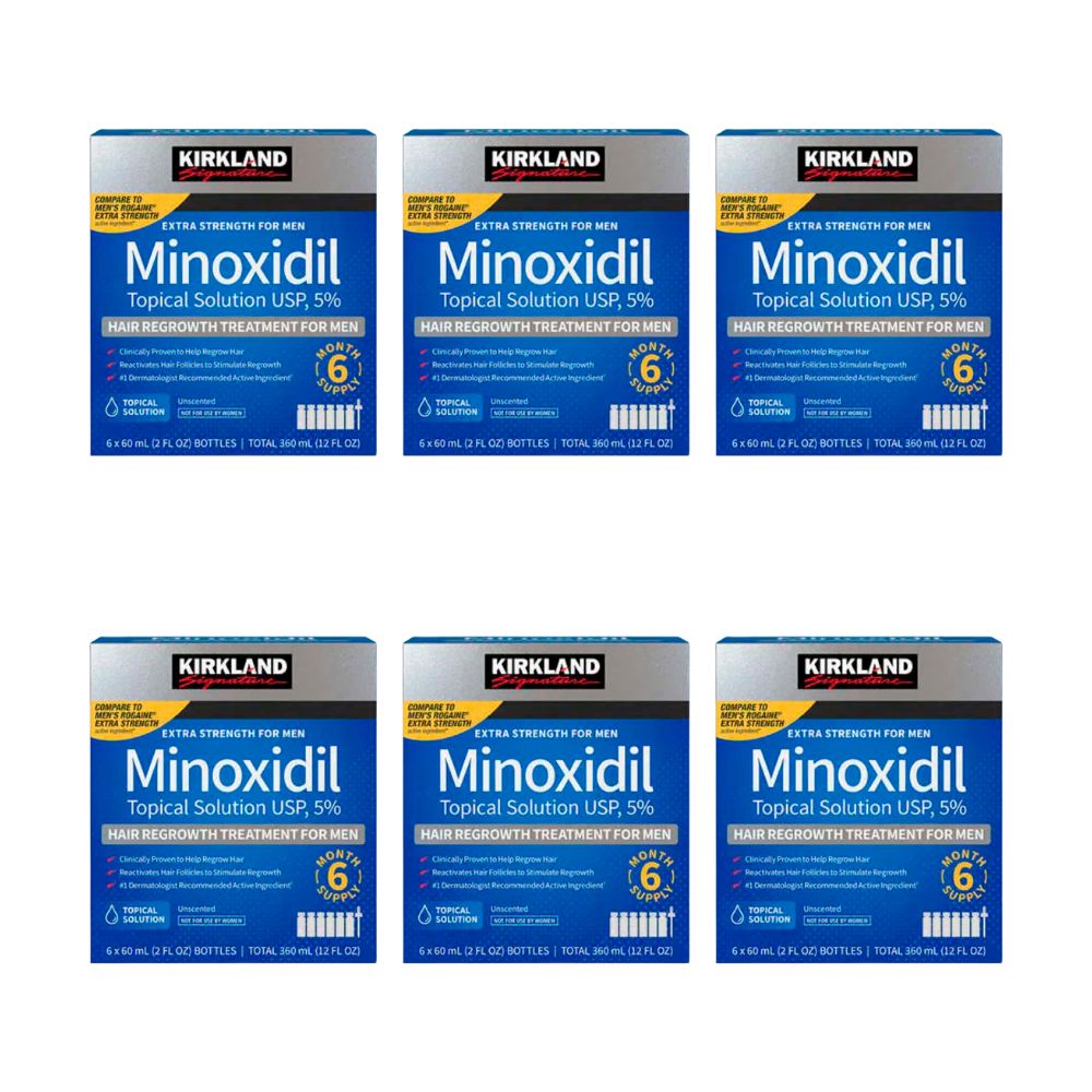 Minoxidil Kirkland 5% 60ml Pack x36 Tratamiento Capilar