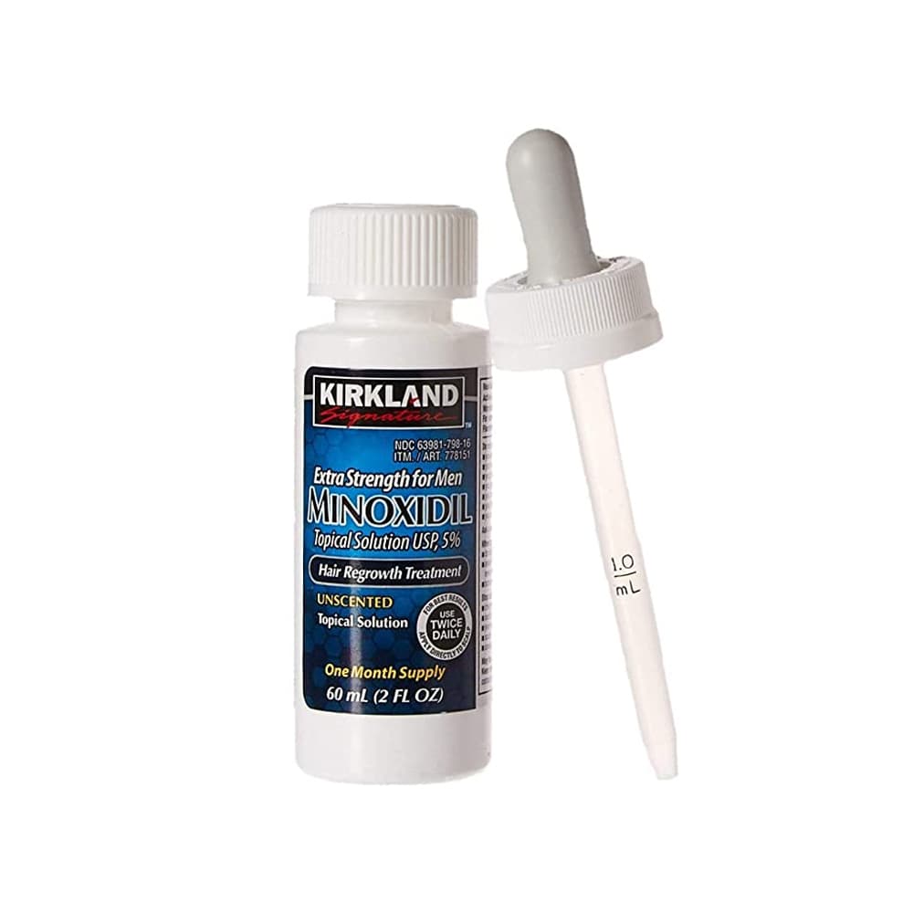 Minoxidil Kirkland 5% 60ml Pack x3 Tratamiento Para Barba y Cabello - Imagen 3
