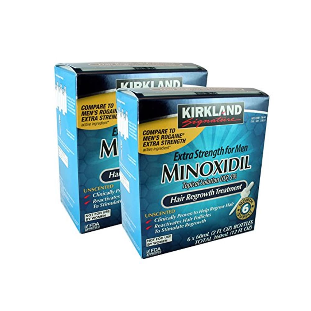 Minoxidil Kirkland 5% 60ml Pack x6 Tratamiento Para Barba y Cabello - Imagen 4