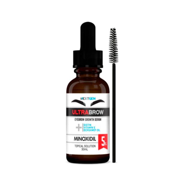 Minoxidil ULTRABROW 5% Serum Para Crecer Y Poblar Cejas / 30ML