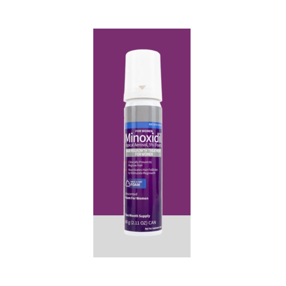 Minoxidil 5% Espuma Para Mujeres 60g Tratamiento Capilar