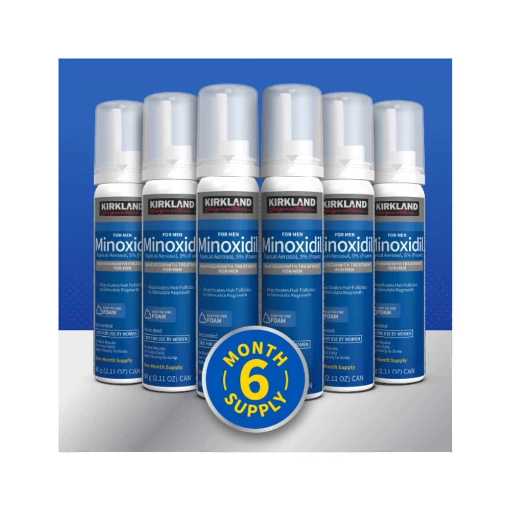 Minoxidil Kirkland 5% Espuma 60g Pack x6 Tratamiento Capilar - Imagen 2
