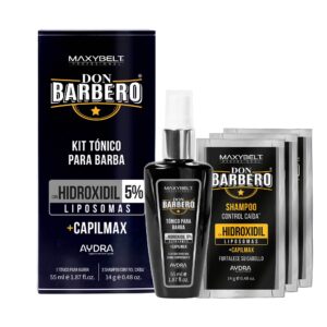 Kit Tónico Para Barba Hidroxidil Liposomas