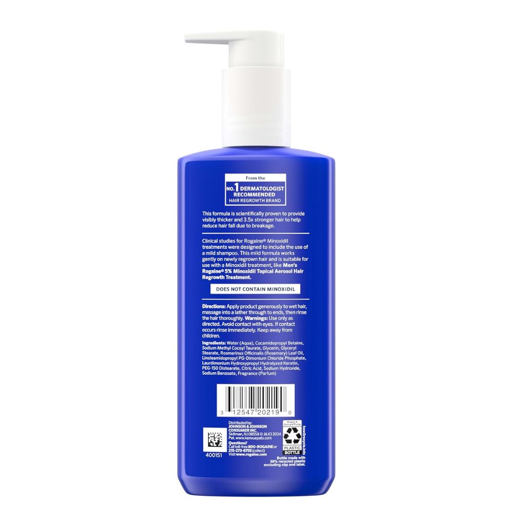 Shampoo Engrosador 2 en 1 para Hombre Rogaine 248 mL – Cabello más abundante desde el primer lavado - Imagen 2