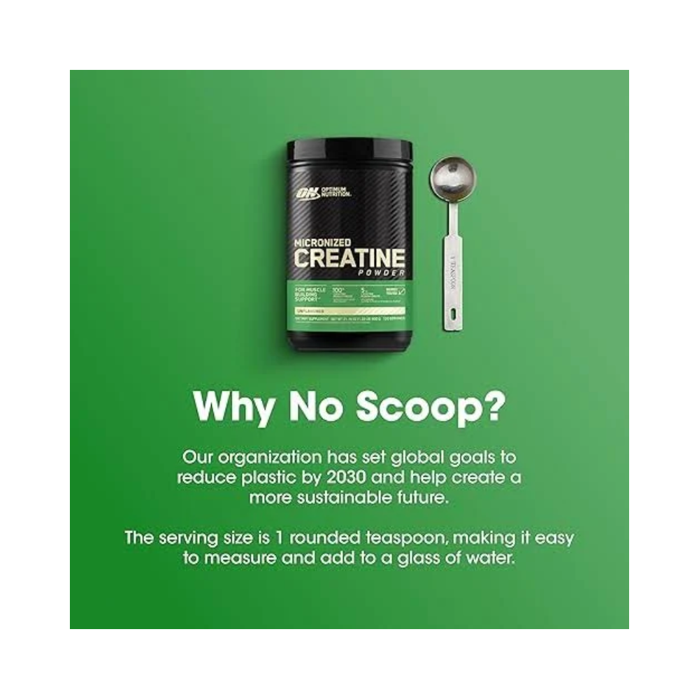 Optimum Nutrition Creatina Micronized ON 120 Servicios – Sin Sabor - Imagen 4